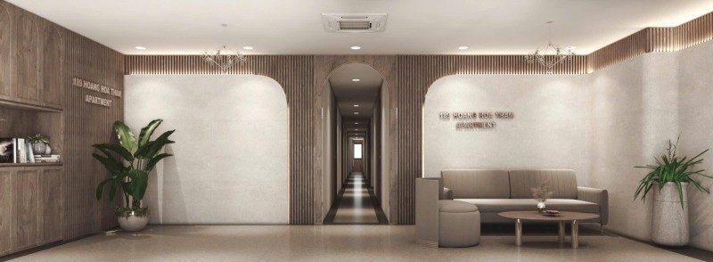 Lễ tân khách sạn sang trọng nơi đón tiếp khách hàng của nhà bán tại hoàng hoa thám